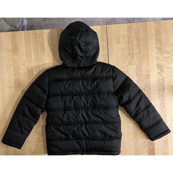 Youth/Kids Puffer Winter Jacket by Faded Glory Size M (8), Black and Red - Picture 4 of 10